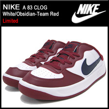 NIKE A 83 CLOG White/Obsidian-Team Red Limited 472899-146画像