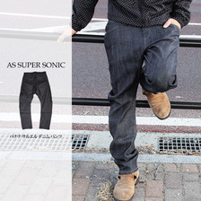 AS SUPER SONIC バナナ サルエル デニム パンツ A-722002画像