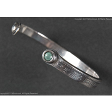 NORTH WORKS モルガンダラーバングルスリム ターコイズ＆ミニコンチョ N-206画像