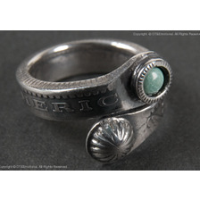 NORTH WORKS モルガンダラーツイストリングスリム ターコイズ＆ミニコンチョ N-205画像