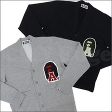 A BATHING APE LETTERED スウェットカーディガン画像