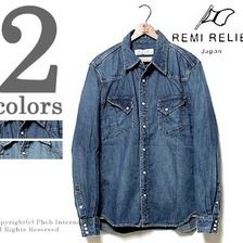 REMI RELIEF デニムウェスタンシャツ RN1516-9106/RN1415-3021画像