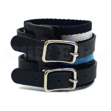uniform experiment DOUBLE BUCKLE BRACELET NAVY画像