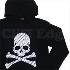 mastermind JAPAN x Playboy x THEATER 8 RABBIT SKULL BIAS MONOGRAMスウェットパーカー BLACK画像