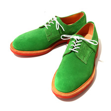 Mark McNairy Plain Derby Shoe(Suede Kelly Green) 8538画像