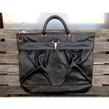 RAINBOW COUNTRY/California Mfg Co. HORSEHIDE HELMET BAG BLACK画像