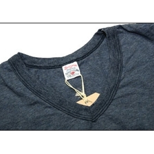 UES 651215 Vネック無地Tシャツ画像