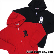A BATHING APE CROSS BONE ZIPパーカー画像