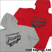 A BATHING APE PIRATE ONE POINT ZIPパーカー画像