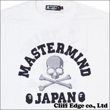 A BATHING APE x mastermind JAPAN COLLEGE SKULL Tシャツ WHITE画像