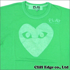 PLAY COMME des GARCONS &times; D&DEPARTMENT ハート ロゴ Tシャツ GREEN画像