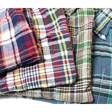 SERO カナダ製半袖マドラスチェックプルオーバーボタンダウンシャツ SERO-3PO画像