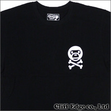 A BATHING APE MILOクロスボーン Tシャツ BLACK画像