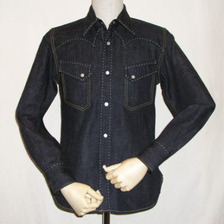 THE FLAT HEAD 7007 デニムシャツ7007長袖画像