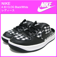 NIKE A 83 CLOG Black/White 472899-010画像