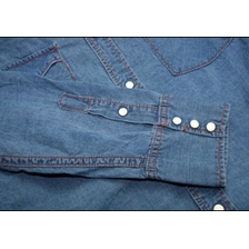 UES インディゴウエスタンシャツ 521206画像