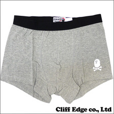 A BATHING APE PIRATE APE HEAD ボクサーパンツ GRAY画像