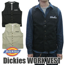 Dickies 1211001 サイドバックル付きTCワークベスト画像