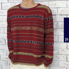 POLO RALPH LAUREN エスニック柄 セーター画像
