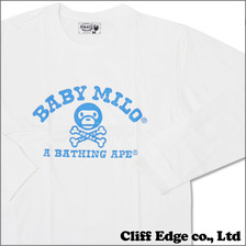 A BATHING APE BABYMILO クロスボーン 長袖Tシャツ画像