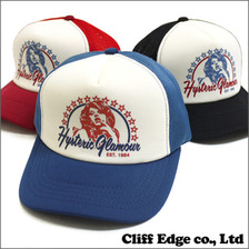 HYSTERIC GLAMOUR woman head 1984 メッシュキャップ画像