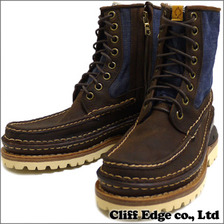 VISVIM GRIZZLY BOOTS MID FOLK LT.INDIGO画像