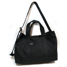 STRAW BALE DESIGN &times;CRANK FILLMORE 2 MESSENGER TOTE BLACK画像