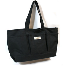STRAW BALE DESIGN HAYES TOTE BAG BLACK画像