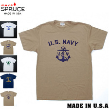 mayo SPRUCE 半袖 フロッキープリントTシャツ画像