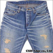 TMT CRUSH DENIM TAIGHT STRAIGHT パンツ INDIGO LIGHT画像