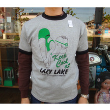 Cushman プリントリンガーTシャツ LAZY LAKE 2 26208画像