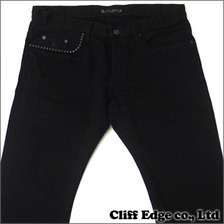 mastermind JAPAN x HYSTERIC GLAMOUR ストレート デニムパンツ BLACK画像