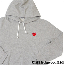 PLAY COMME des GARCONS レッドハート プルオーバー パーカー AZ-T170 GRAY画像