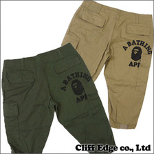 A BATHING APE 3/4 LENGTH カーゴパンツ OD/BEIGE画像
