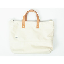 BLK PINE WORKSHOP LEATHER＋CANVAS MEDIUM TOTE NATURAL画像