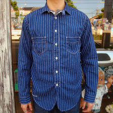 THE REAL McCOY'S DOUBLE DIAMOND PATTERN STRIPE SHIRTS Lot.416 MS12023画像