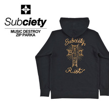 Subciety MUSIC DESTOROY ZIP PARKA (5カラー) SBP6081画像