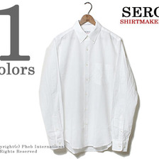 SERO カナダ製コットンリネンボタンダウンシャツ SR-01CLR画像
