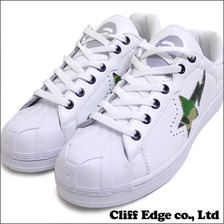 A BATHING APE ULTRA SKULL STA WHITExGREEN CAMO画像