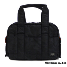 A BATHING APE x PORTER JACQUARD ABC ボストンバッグ BLACK CAMO画像