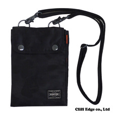 A BATHING APE x PORTER JACQUARD ABC PASSPORT ショルダーバッグ BLACK CAMO画像