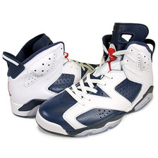 NIKE AIR JORDAN 6 RETRO "OLYMPIC PACK 2012" wht/m.navy-v.red 384664-130画像