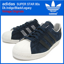 adidas SUPER STAR 80s Dk.Indigo/Black/Legacy Vintage Originals G61073画像