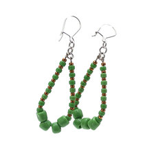 BINGO BROTHERS ビーズピアス GREEN画像