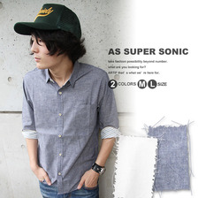 AS SUPER SONIC 7/S コットンリネンシャツ(2カラー ) A-322002画像