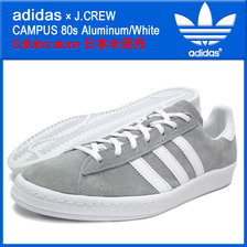 adidas &times;J.CREW CAMPUS 80s Aluminum/White G42072画像