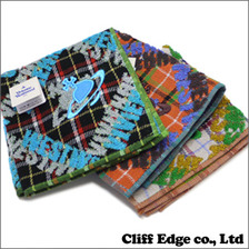 VivienneWestwood オーブロゴチェック タオルハンカチ画像