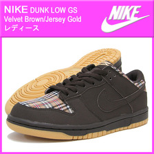 NIKE DUNK LOW GS Velvet Brown/Jersey Gold 309601-200画像