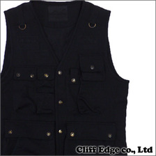 White Mountaineering ベスト BLACK画像