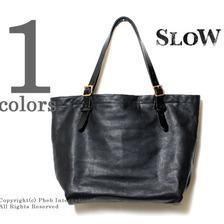 SLOW rubono ブラックレザートートバッグ 300S11503画像